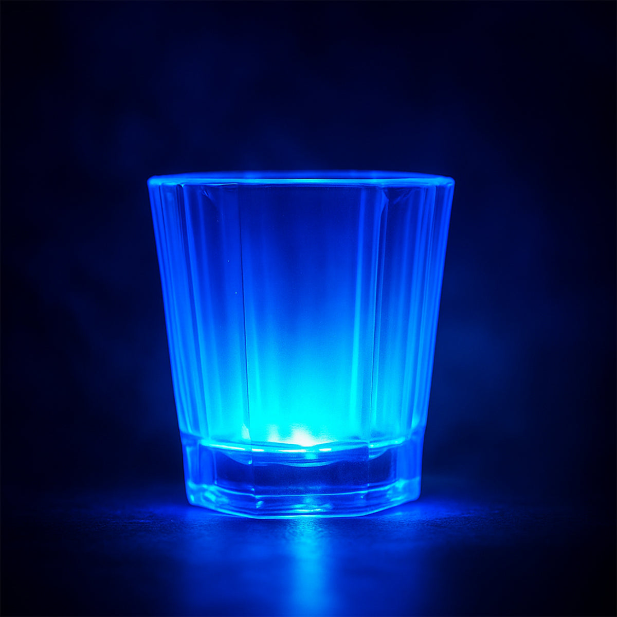 24 Pc LED Light-Up Shot Glass Set - Flashing Multi-Color Plastic Party Glasses - Happy Price - Image 3