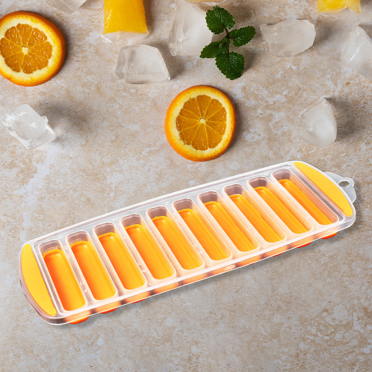 Silicone Bottom Ice Stick Tray for Water Bottles - Easy Push Out Narrow Cubes - Great Price - Image 2