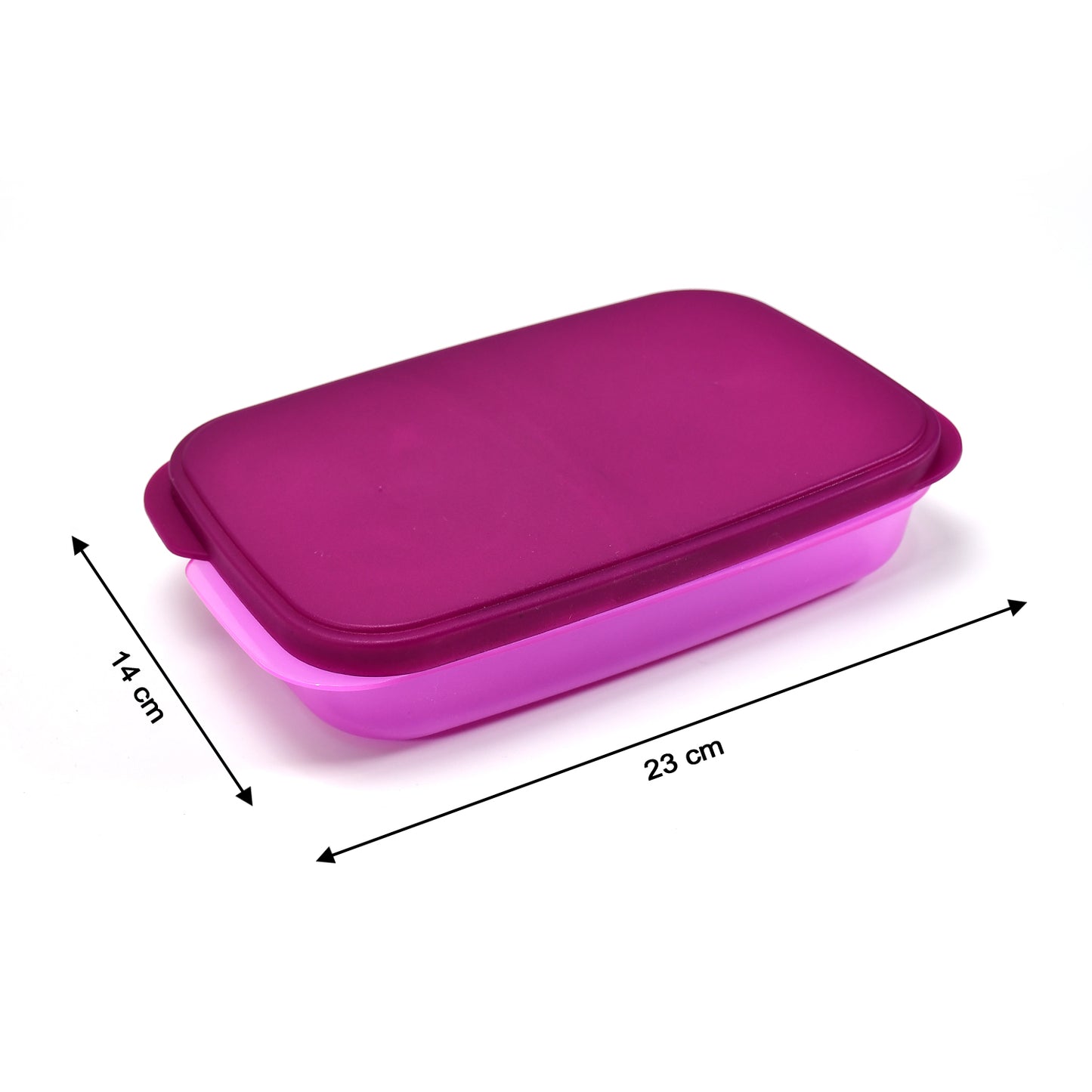 Unbreakable Divine Leak Proof Plastic Lunch Box Food Grade Plastic Bpa-free 2 Containers With Spoon - Happy Price - Image 7