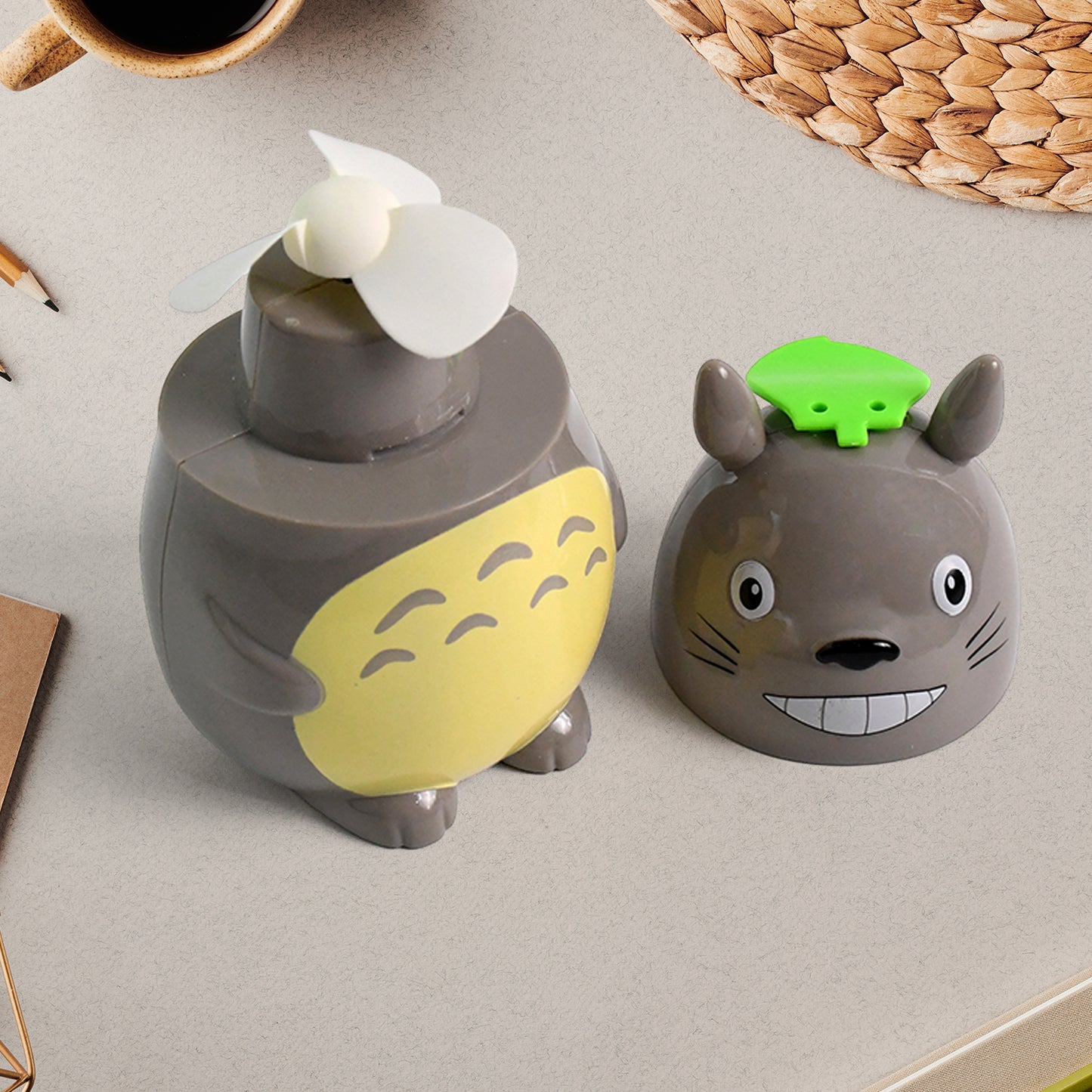 Usb Rechargeable Mini Cartoon Fan (1 Pc) - Happy Price - Image 4