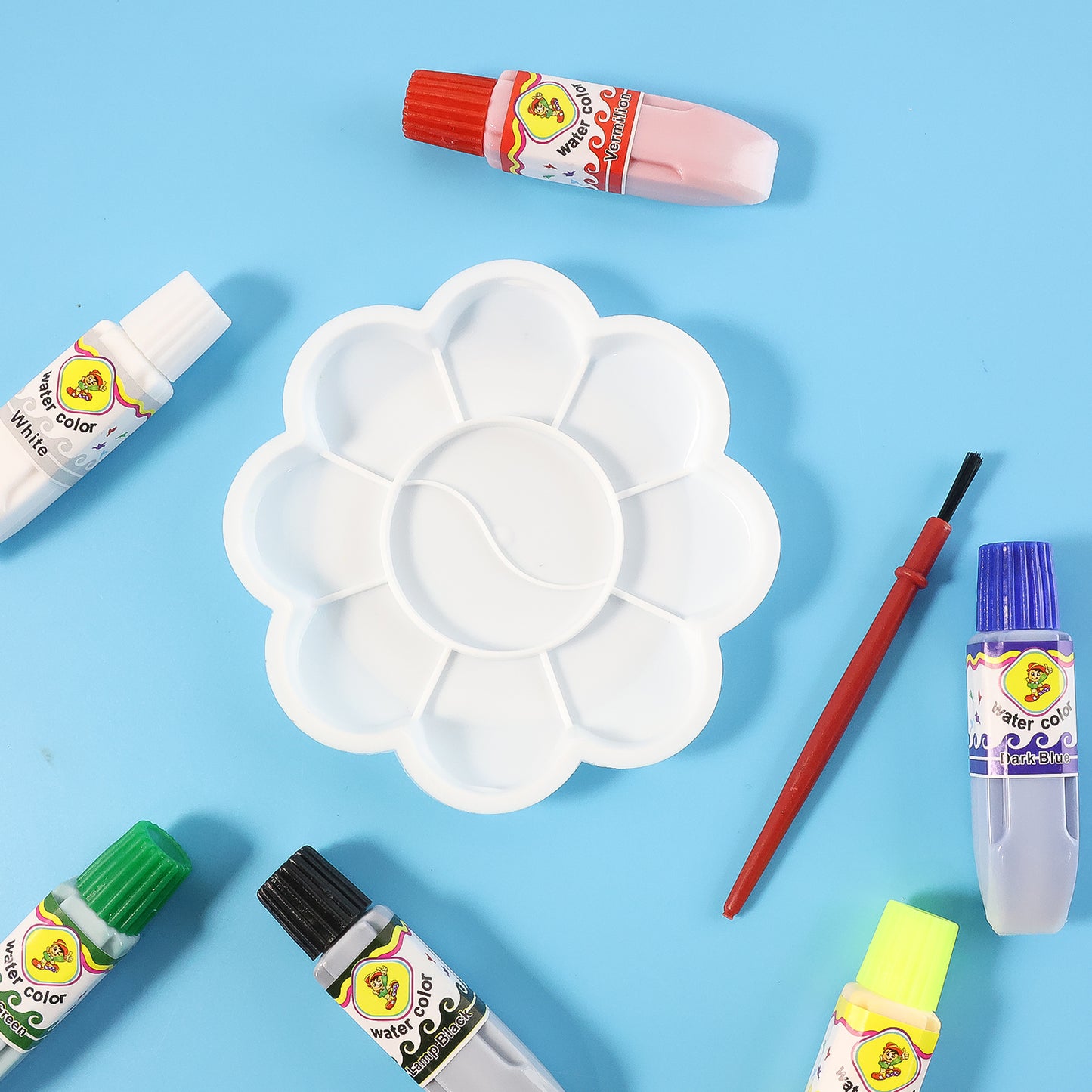 Kids Water Colour Painting Kit with Brush and Palette (1 Set) - Happy Price - Image 4