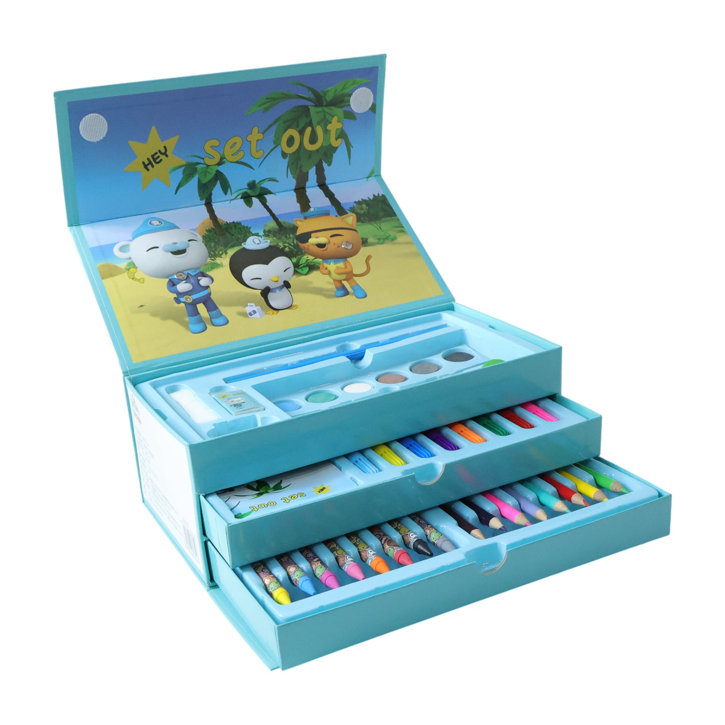 Kids Art and Drawing Kit Box (1 Pc) - Complete Coloring & Painting Set - Happy Price - Image 4