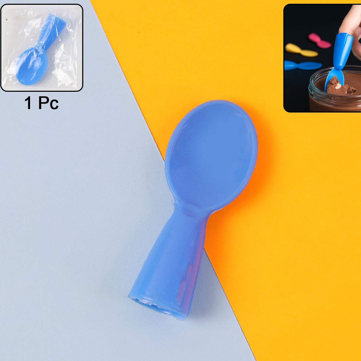 Mini Finger Spoon Toy (1 Pc) - Pretend Play Kitchen Accessory - Happy Price - Image 1
