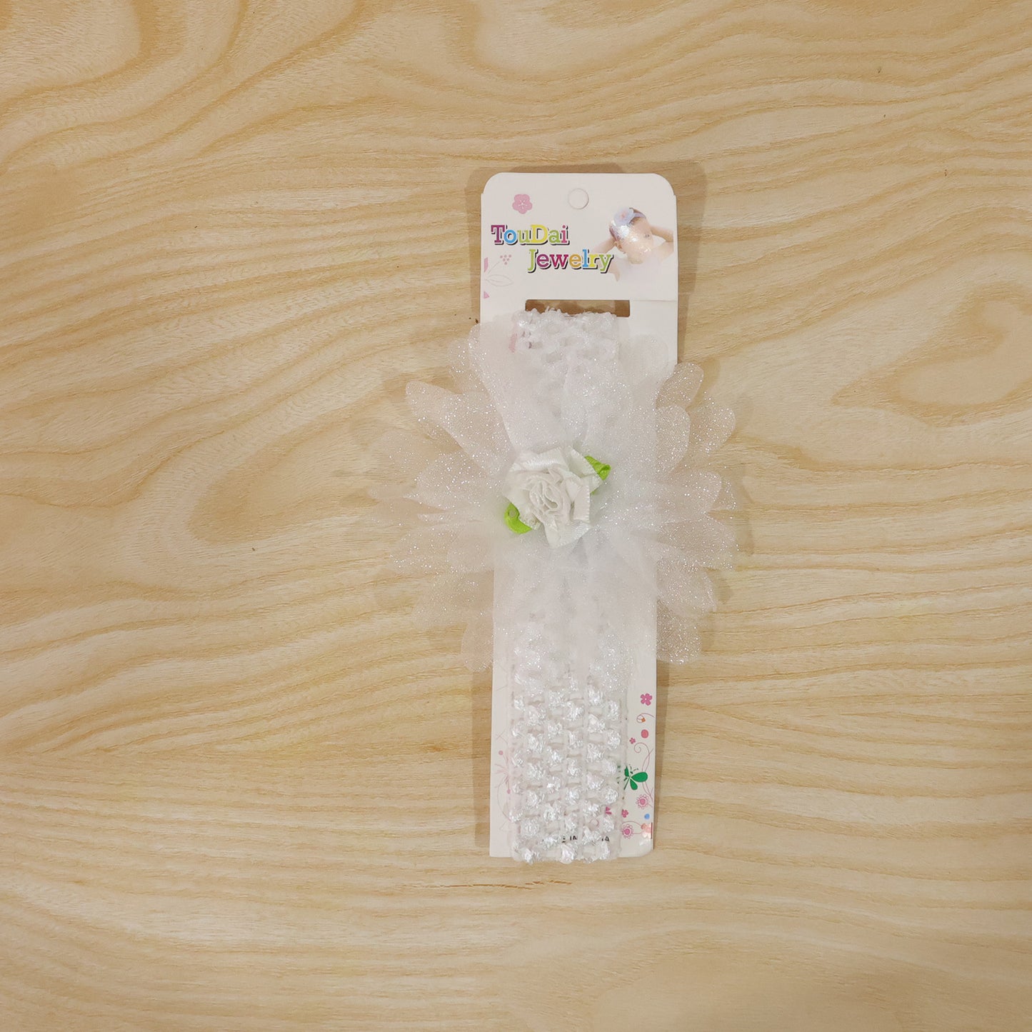 Cute Floral Baby Headband - Soft Elastic Hair Band (1 Pc) - Happy Price - Image 7