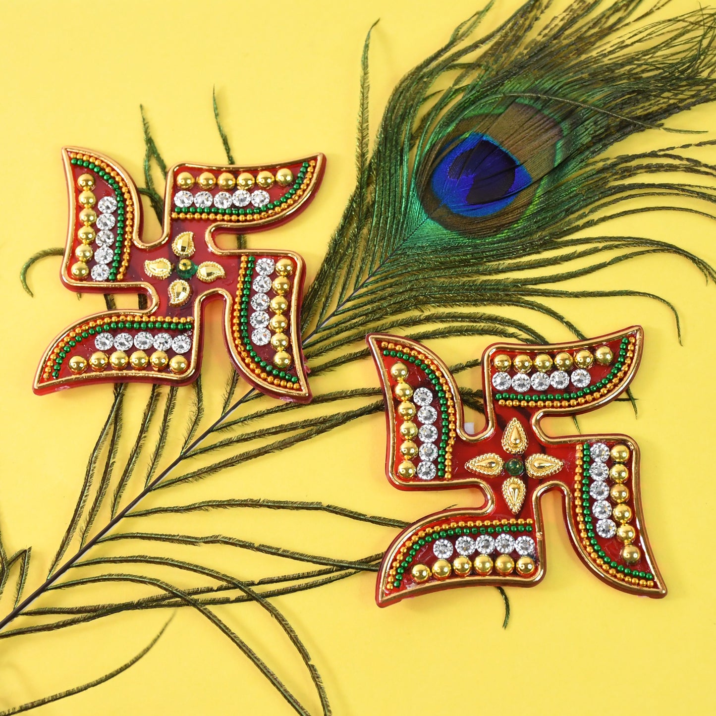 Decorative Swastik Sticker (2pc Set) - Happy Price - Image 6