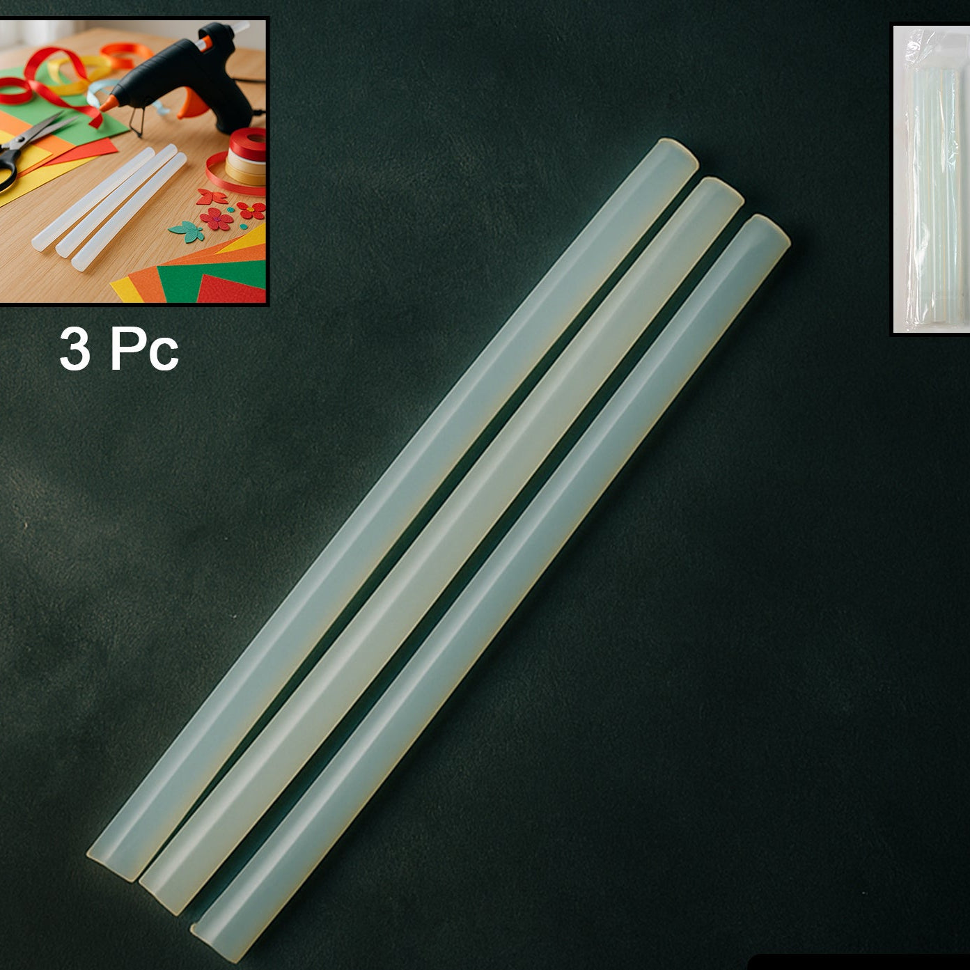 3 Pcs Hot Melt Glue Sticks, 20cm Long for Mini Glue Guns - Happy Price - Image 1