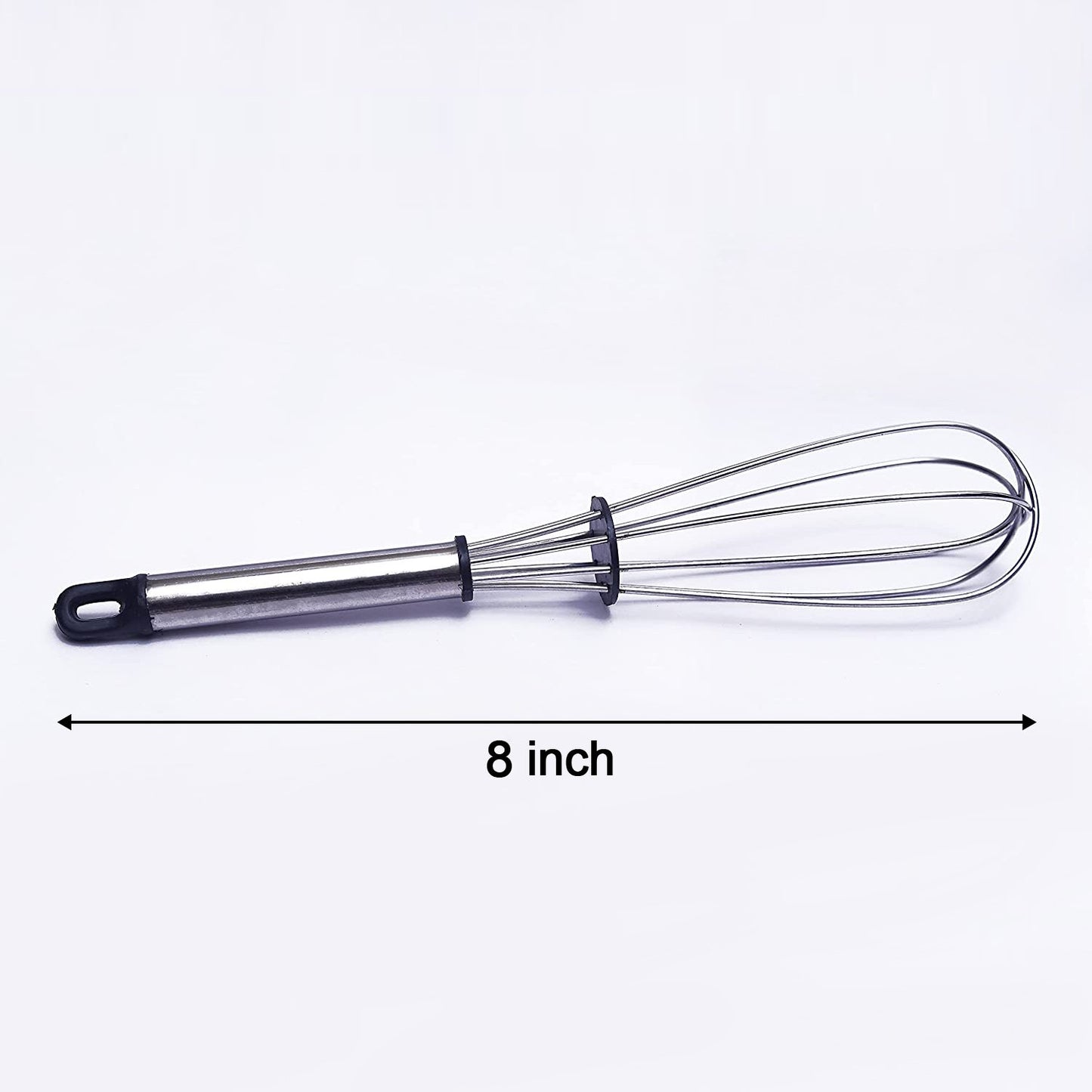 Stainless Steel Wire Whiskballoon Whiskegg Frother Milk Egg Beater (8 Inch) - Happy Price - Image 4