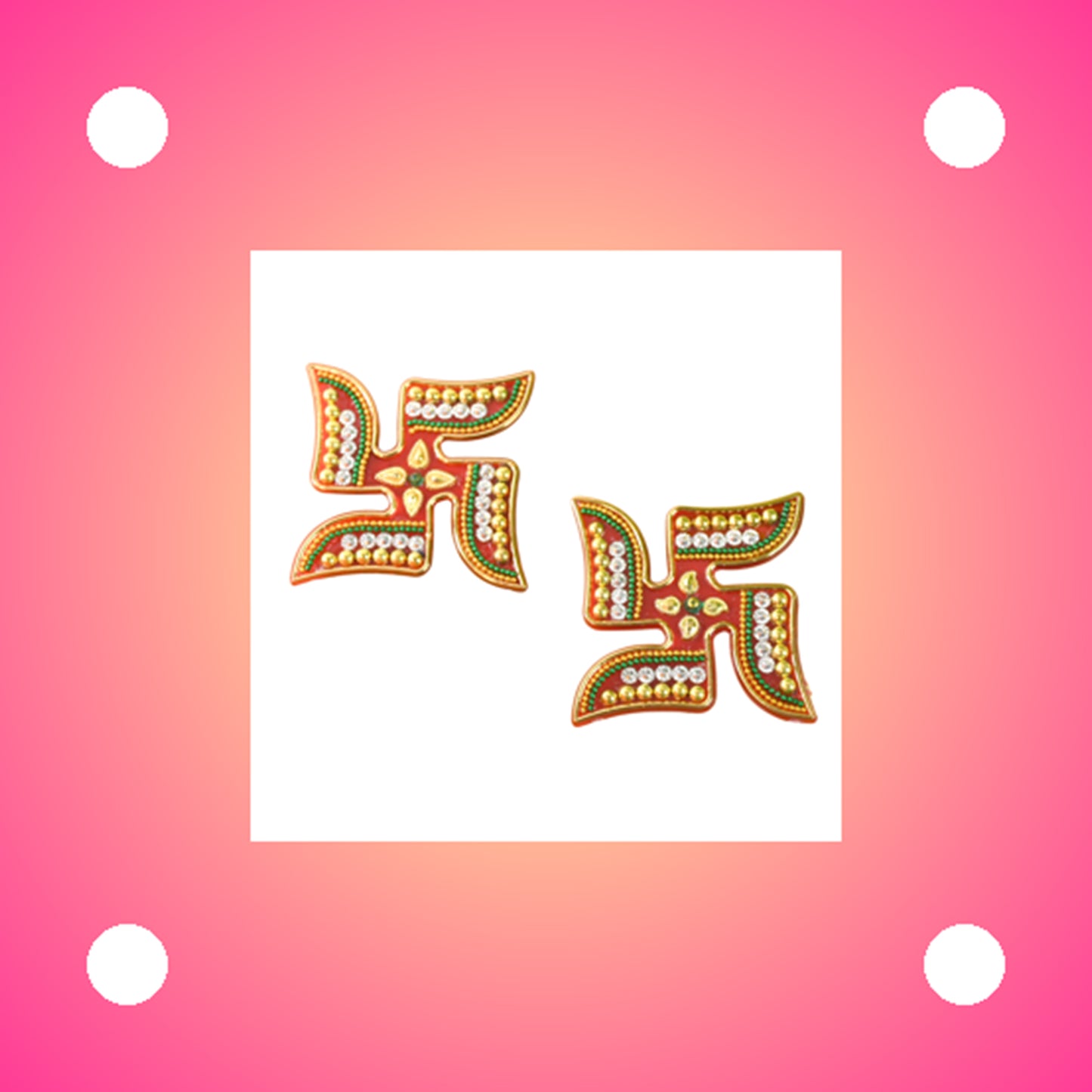 Decorative Swastik Sticker (2pc Set) - Happy Price - Image 5