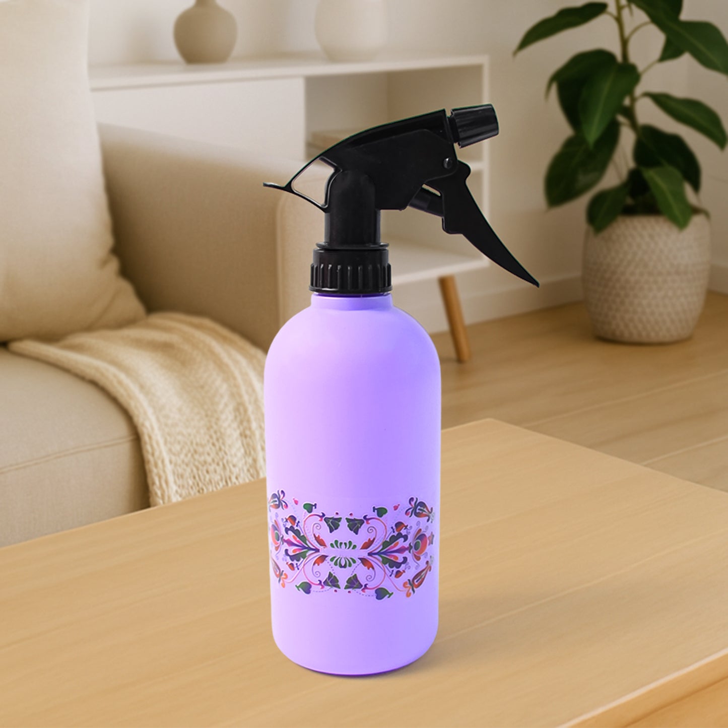 Floral Printed Plastic Spray Bottle (500 Ml) - Happy Price - Image 3