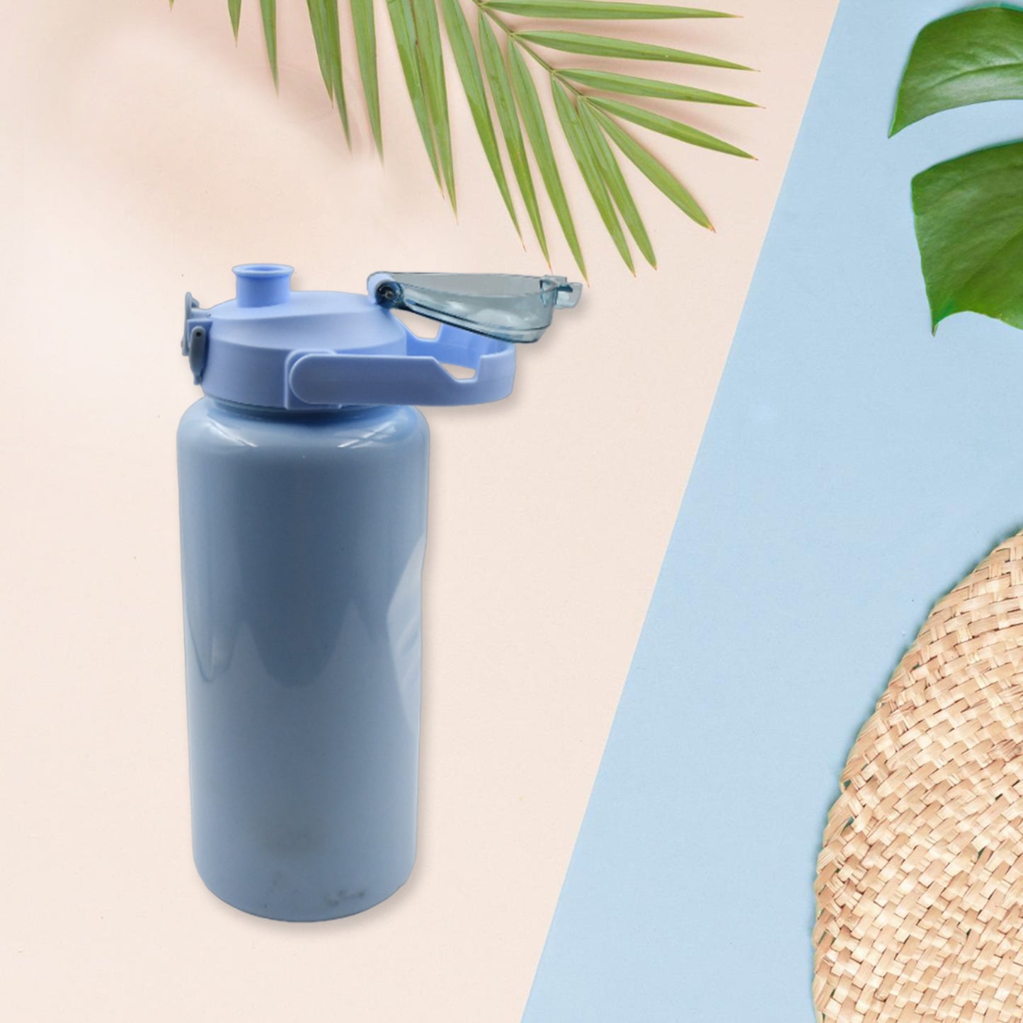 Plastic Water Bottle 3pc Set3 Different Size Bottle High Quality Water Bottle Plastic Water Bottle Bpa-free Leak-proof Cartoon Printed Design For Kids School For Fridge Office Sports School Gym Yoga (3 Pc Set) - Happy Price - Image 3