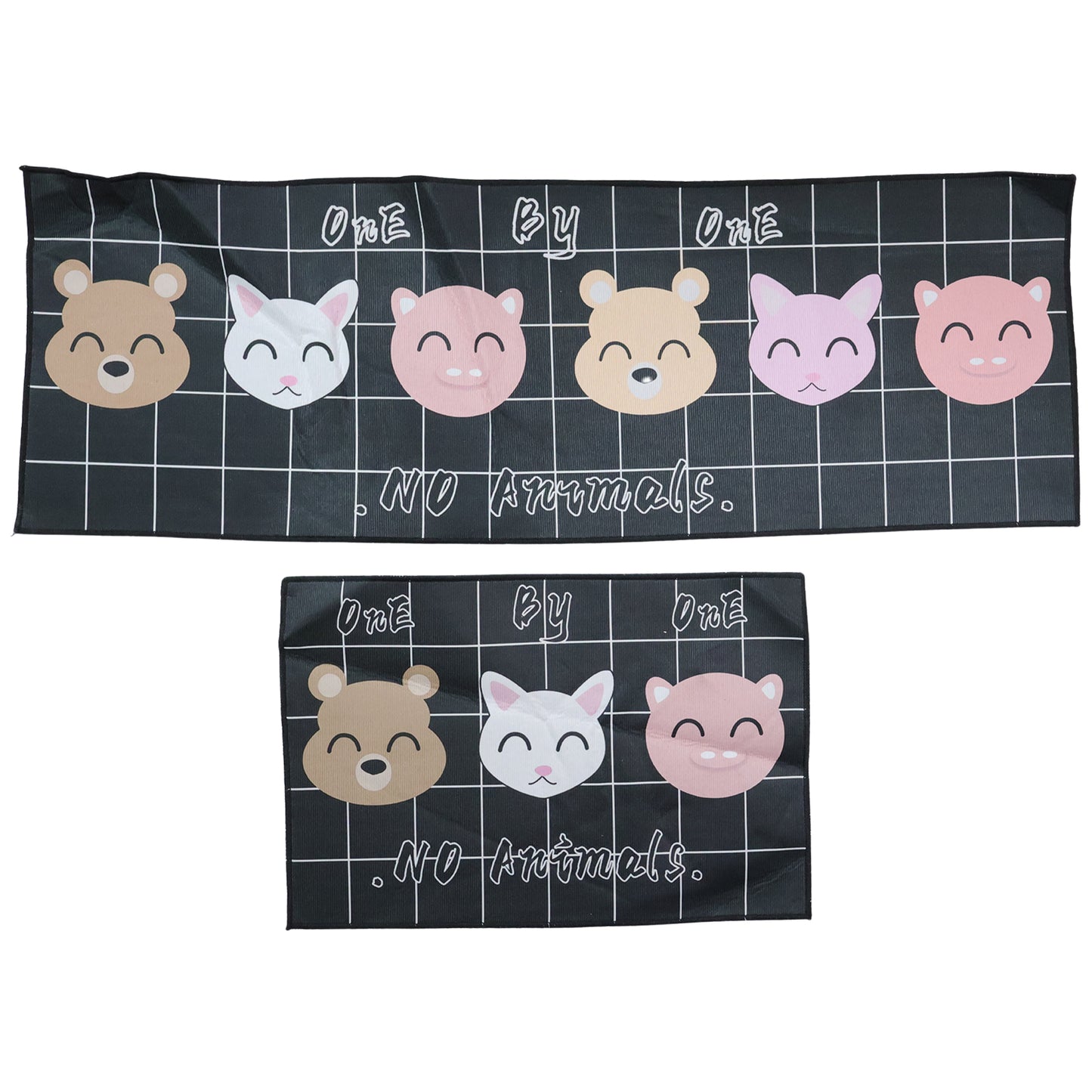 Printed Floor Mat Set - 2 Pcs (115x40 + 58x40 Cm) - Anti-Slip, Washable Runner Mats - Great Price - Image 3