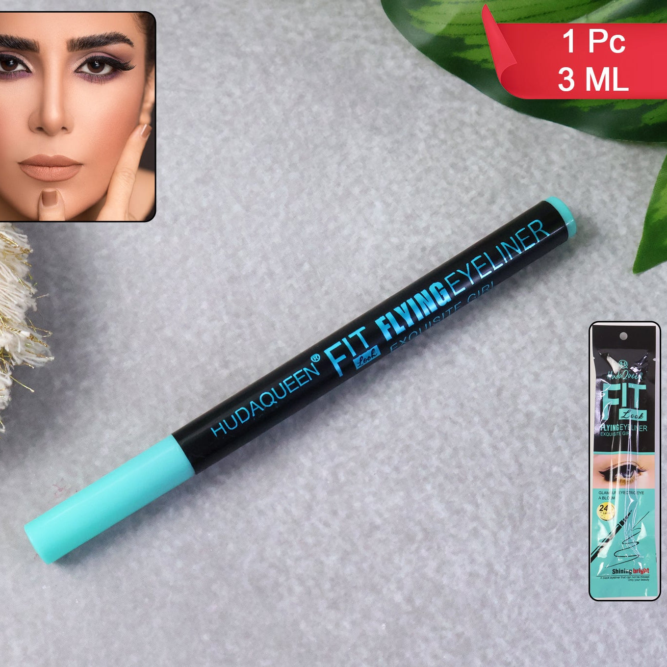 Precision Liquid Eyeliner Pen - Ultra Black, Waterproof, Quick Dry (1 Pc, 3 ml) - Happy Price - Image 1