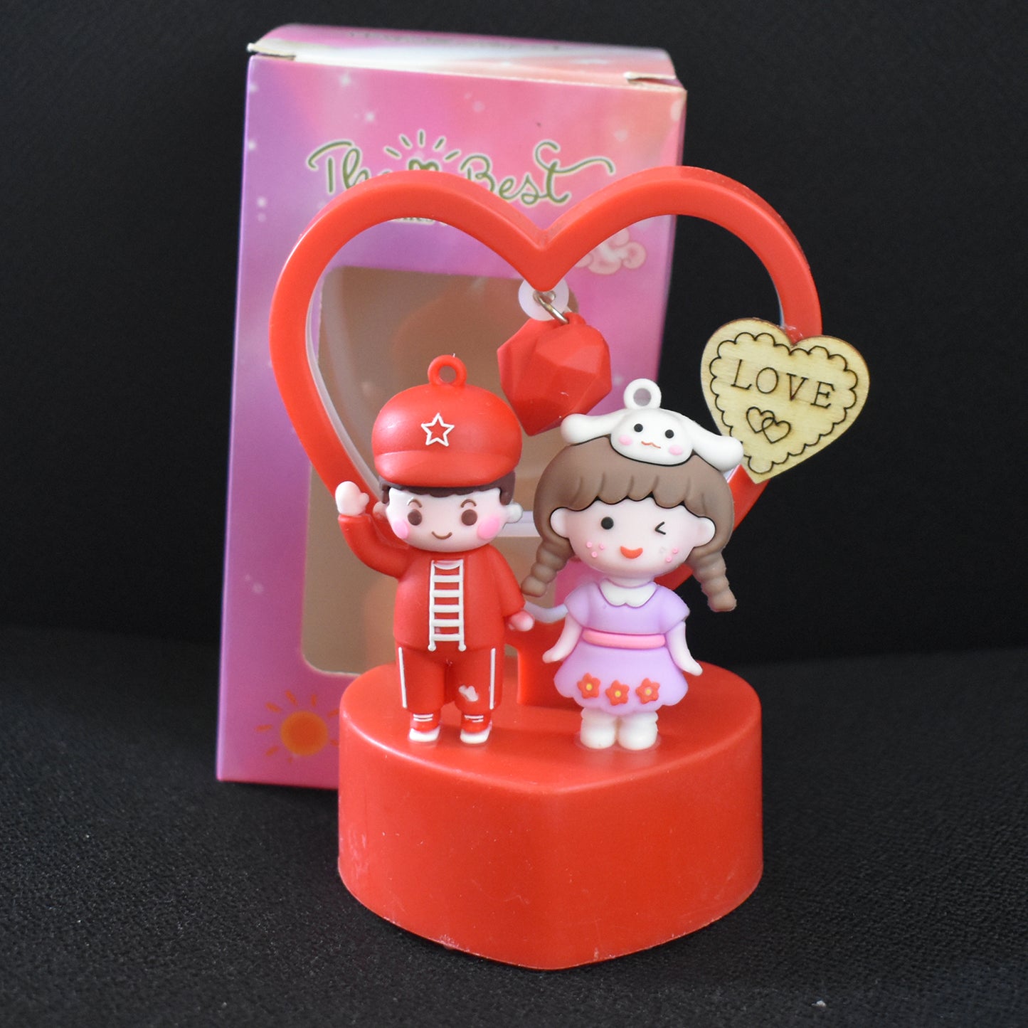 Romantic Couple Heart Frame Showpiece - 1 Pc - Happy Price - Image 7