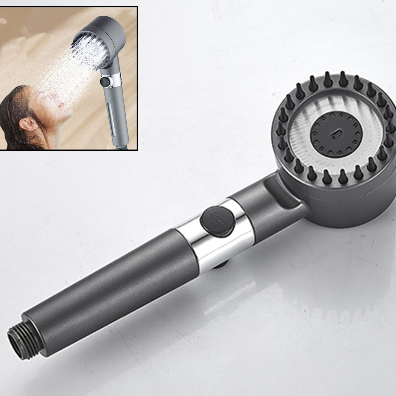 Shower Filter Shower Head Adjustment Shower Head (3 Modes 1 Pc) - Happy Price - Image 1