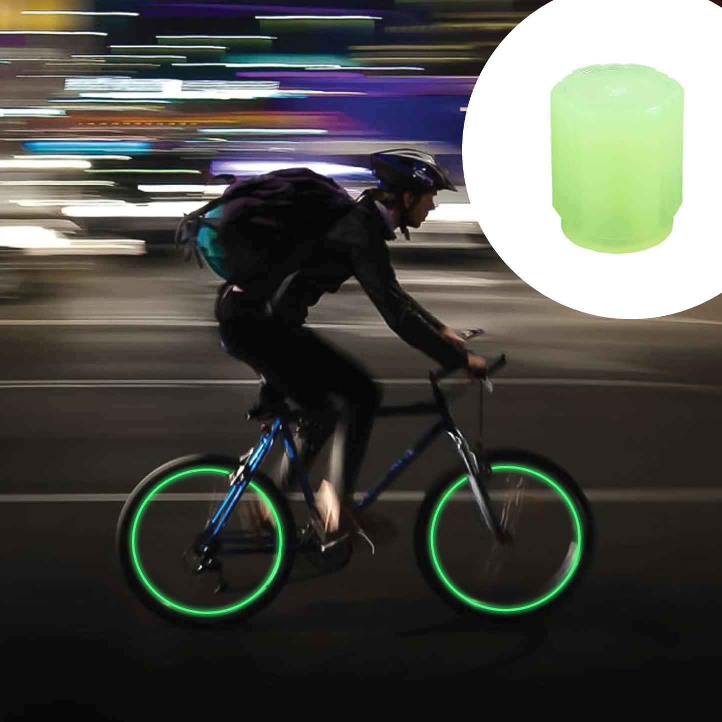 Tyre Valve Caps Luminous Glow Car Tire Valve Cap Covers Vaal Cap (100 Pcs Set) - Happy Price - Image 6