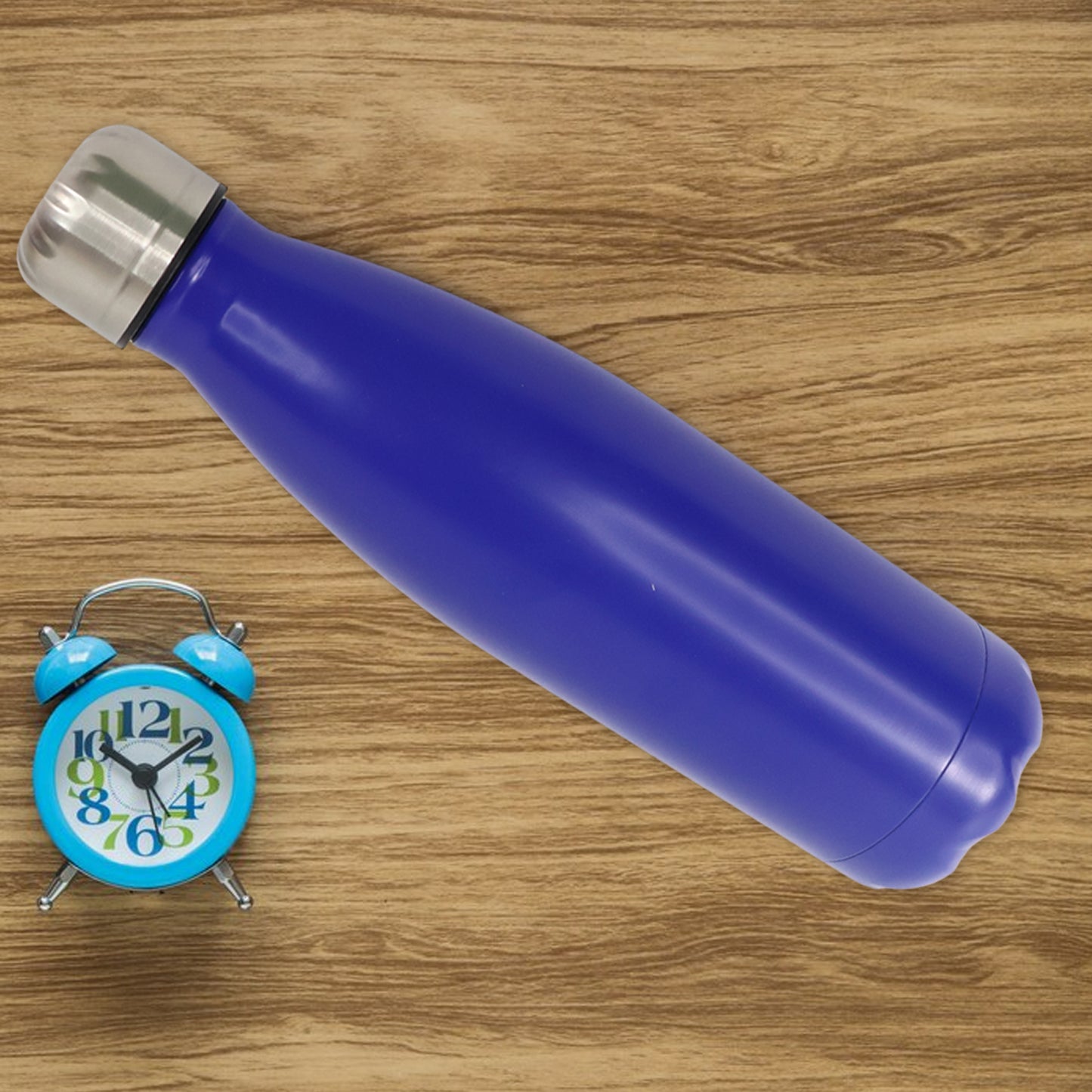 Stainless Steel Single Wall Water Bottle 400ml Approx - Happy Price - Image 2