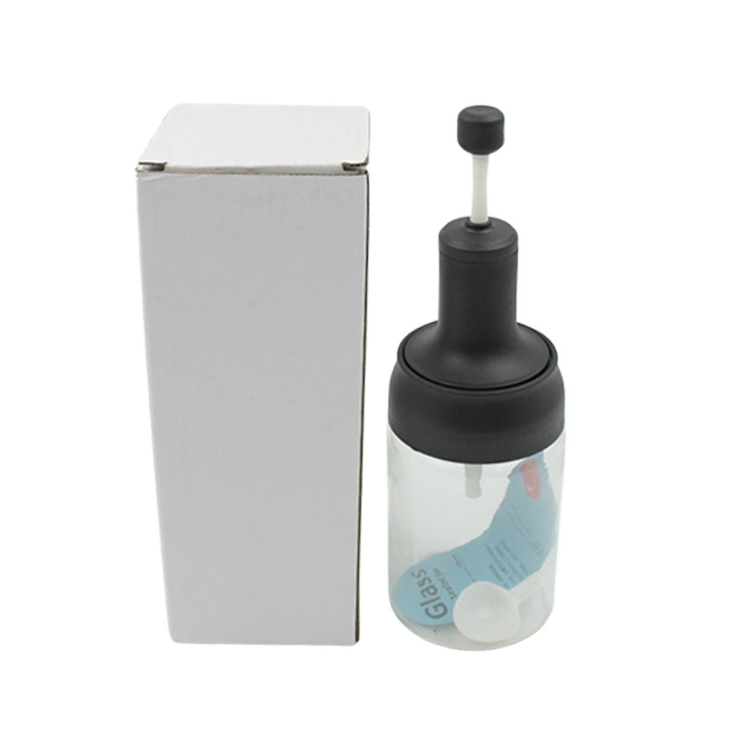 Heat-resistant Condiment Container Seasoning Box Glass Condiment Canisters Pots Bottle With Serving Spoons For Salt Spice Honey Sugar Bbq Resturant Jar Oil Bottle Honey Jar Dispenser Airtight Cap Transparent (1 Pc) - Happy Price - Image 3