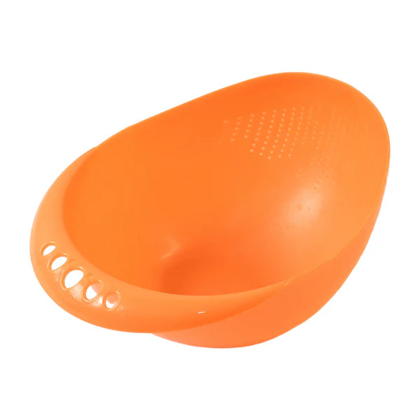 Virgin Rice Bowl Durable Plastic Strainer Water Strainer  Vegetable  Fruits Washing Bowl - Happy Price - Image 3