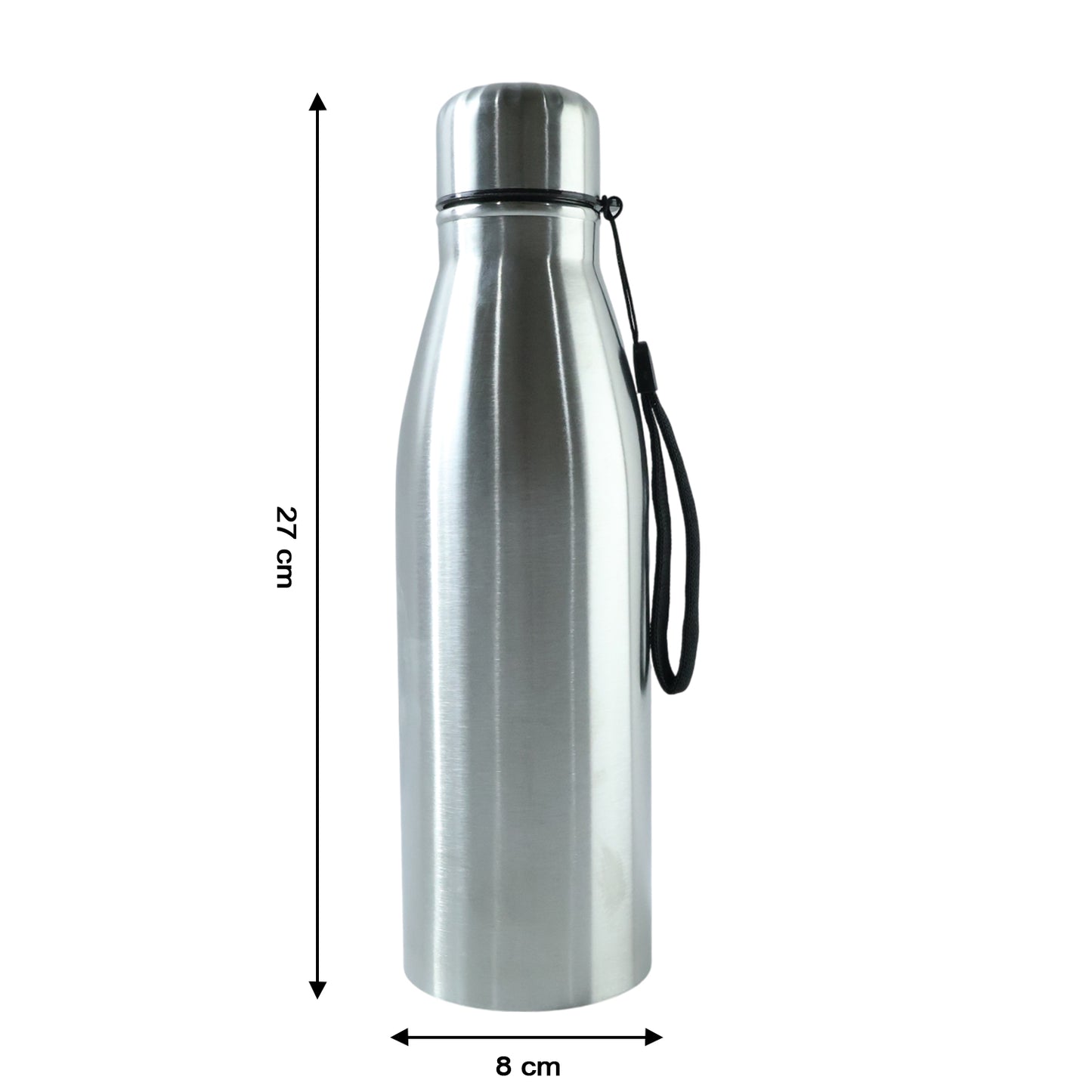 1000 ML Stainless Steel Water Bottle - Leakproof, with Strap (1 Pc) - Happy Price - Image 5