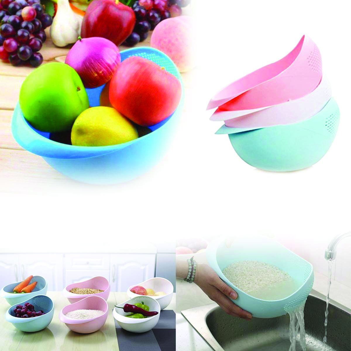 Kitchen Plastic Big Rice Bowl Strainer Perfect Size For Storing And Straining - Happy Price - Image 7