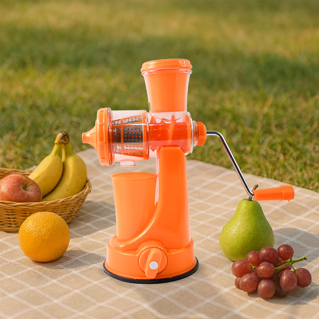 Manual Fruit Vegetable Juicer With Juice Cup And Waste Collector - Happy Price - Image 1