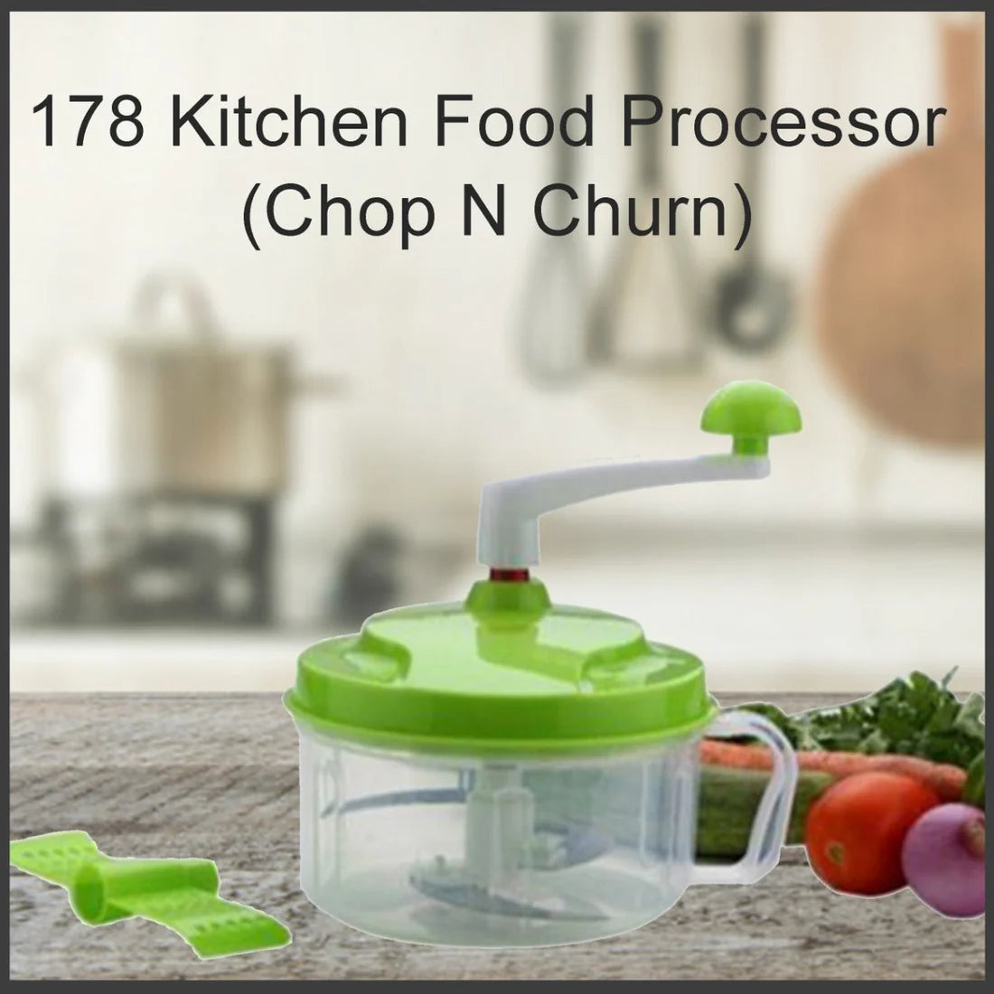 Manual Food Processor & Vegetable Chopper with Egg Separator - Kitchen Tool - Happy Price - Image 3