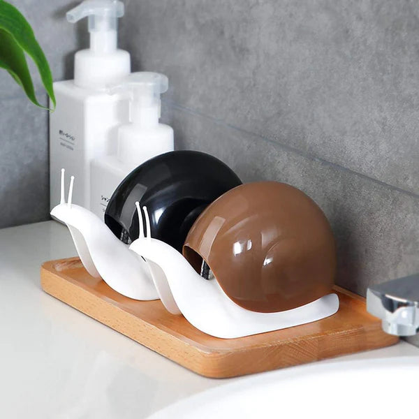 Cute Snail Liquid Soap Dispenser - Portable Bathroom & Kitchen Use (1pc)