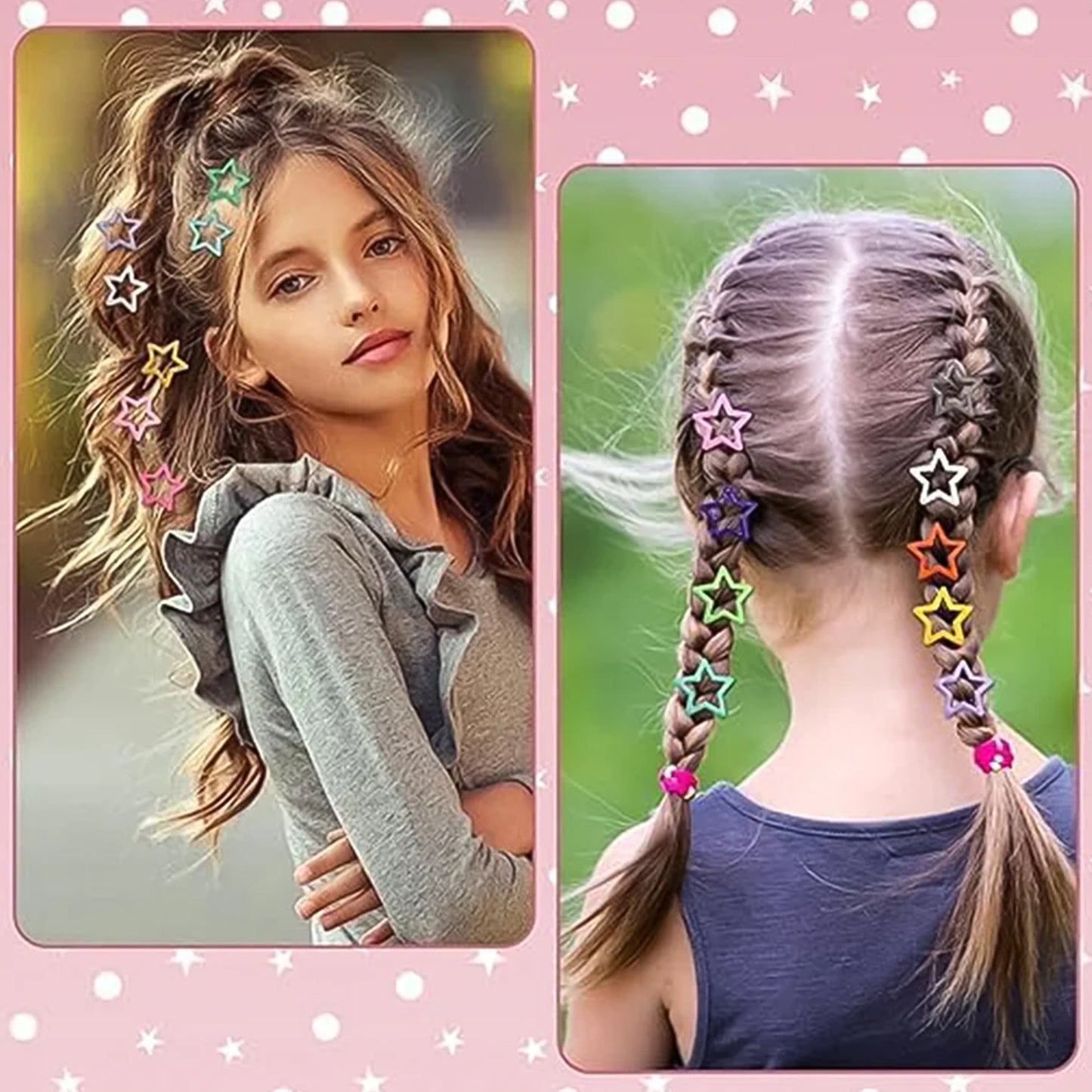 Star Shape Hair Clips for Girls - 3 Piece Set - Happy Price - Image 4