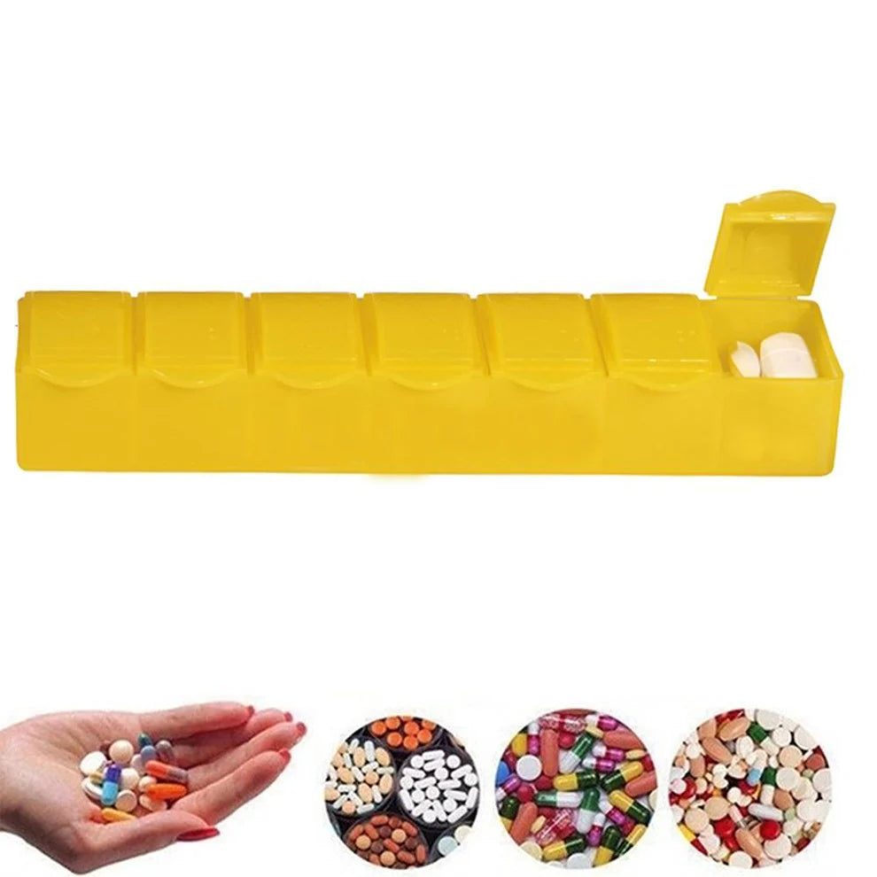 7 Days Pill Box With 7 Compartments