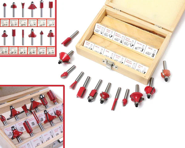 12-15pcs Milling Cutter Router Bit Set - Happy Price - Image 6