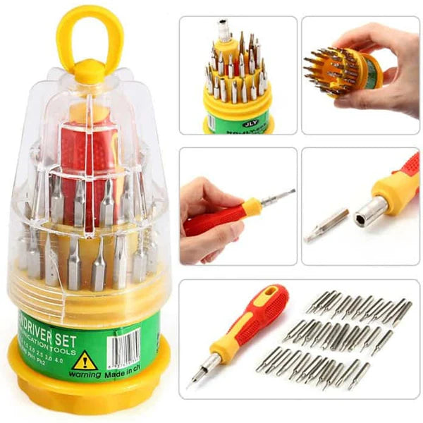 31-in-1 Magnetic Precision Screwdriver Set for Electronics Repair(1 set)