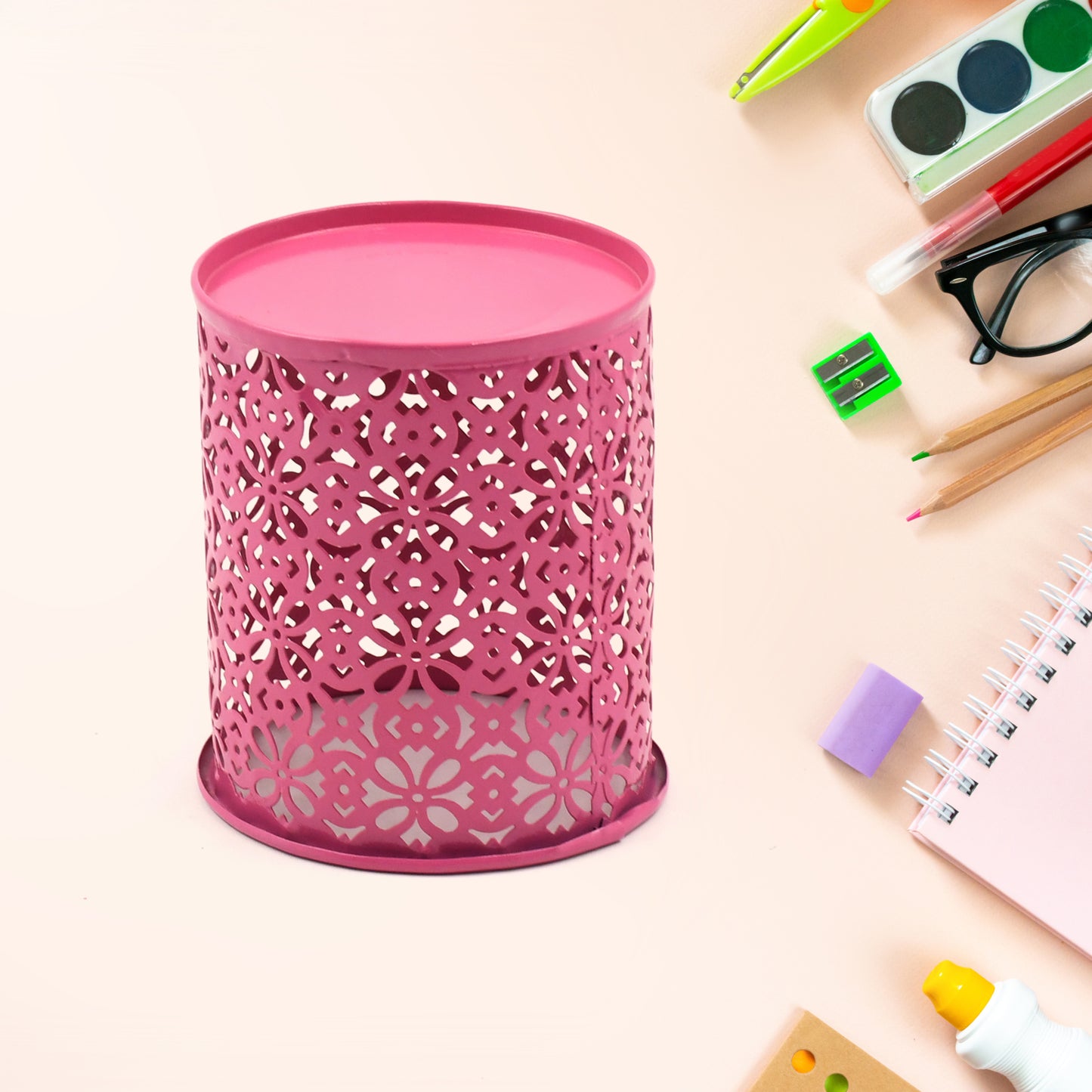 Pen Holder Office Desk Metal Mesh Pen Stand (1 Pc) - Happy Price - Image 3