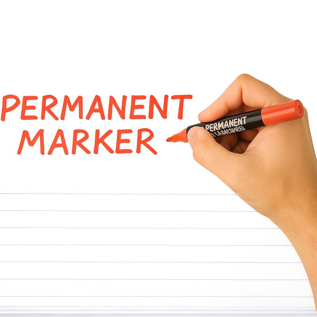 Red Permanent Marker, Bold Tip, Quick-Dry Alcohol Ink (1 Pc) - Happy Price - Image 1