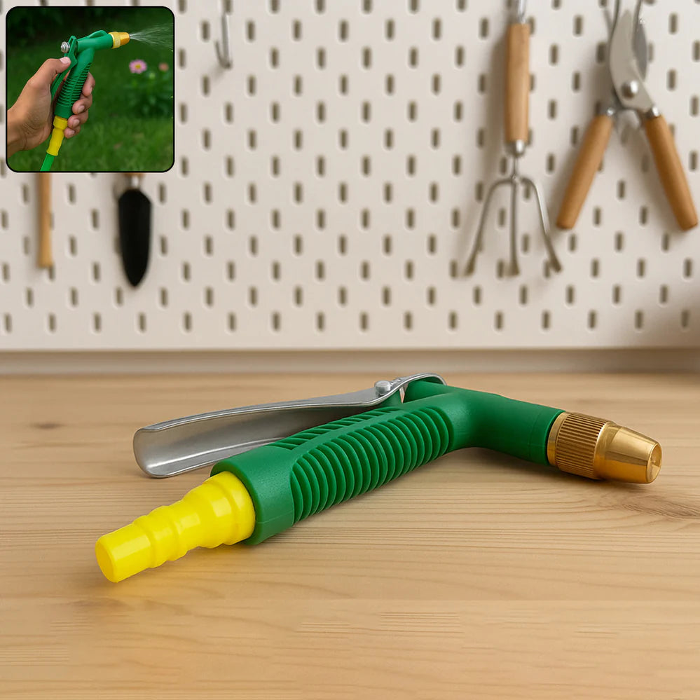 Durable Hose Nozzle Water Lever Spray Gun - Happy Price - Image 1
