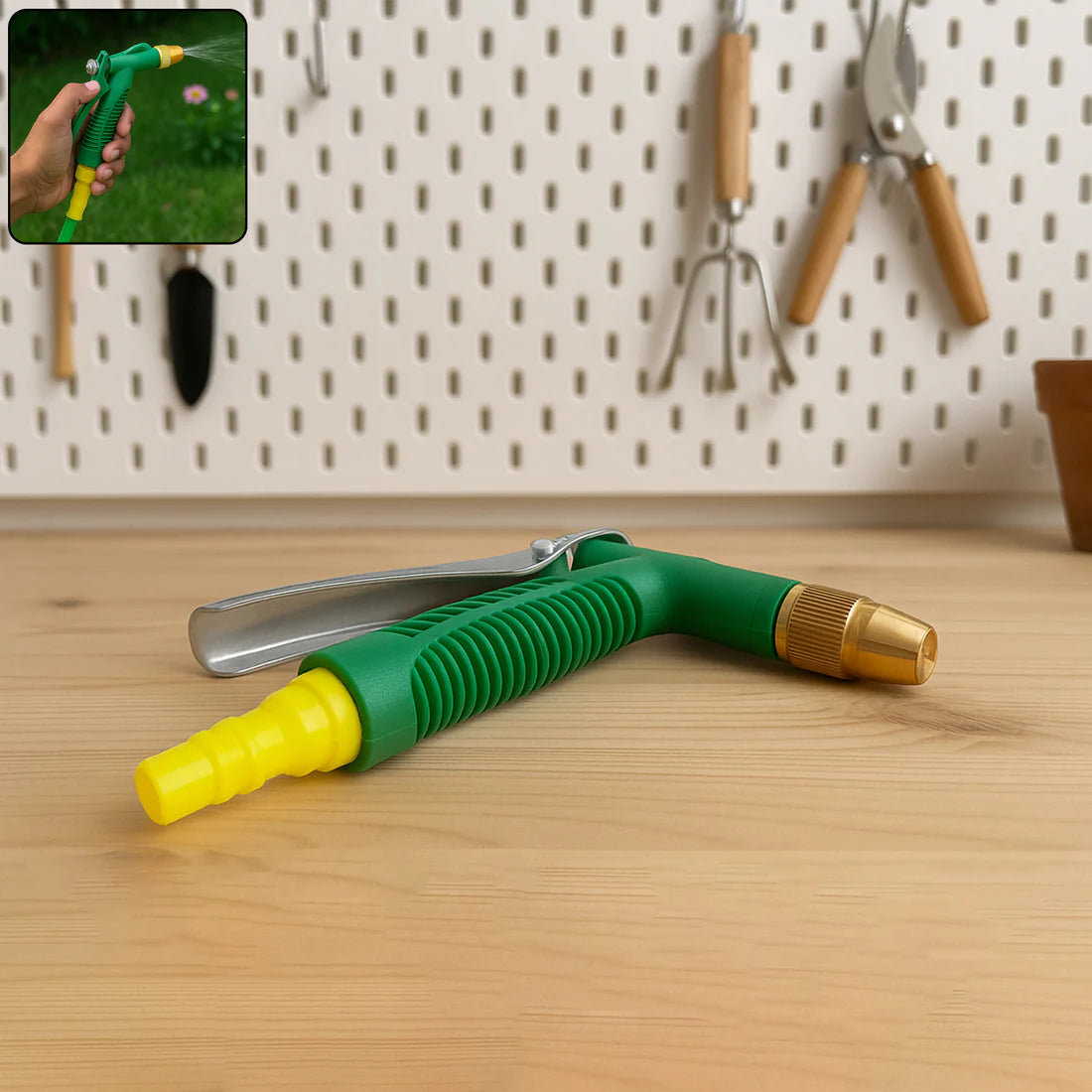 Durable Hose Nozzle Water Lever Spray Gun - Happy Price - Image 4