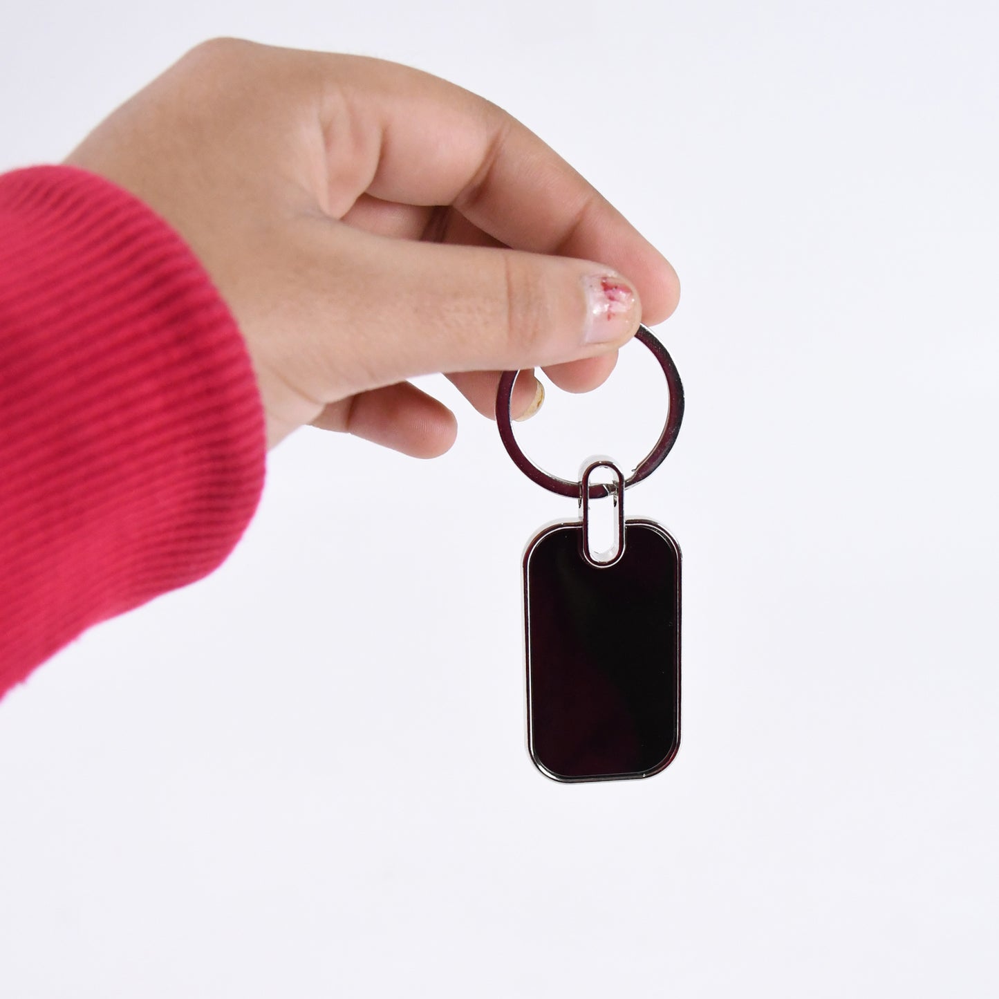 Keyring Metal Keychain Handbag Charm Round Oval Key Rings (1 Pc) - Happy Price - Image 3