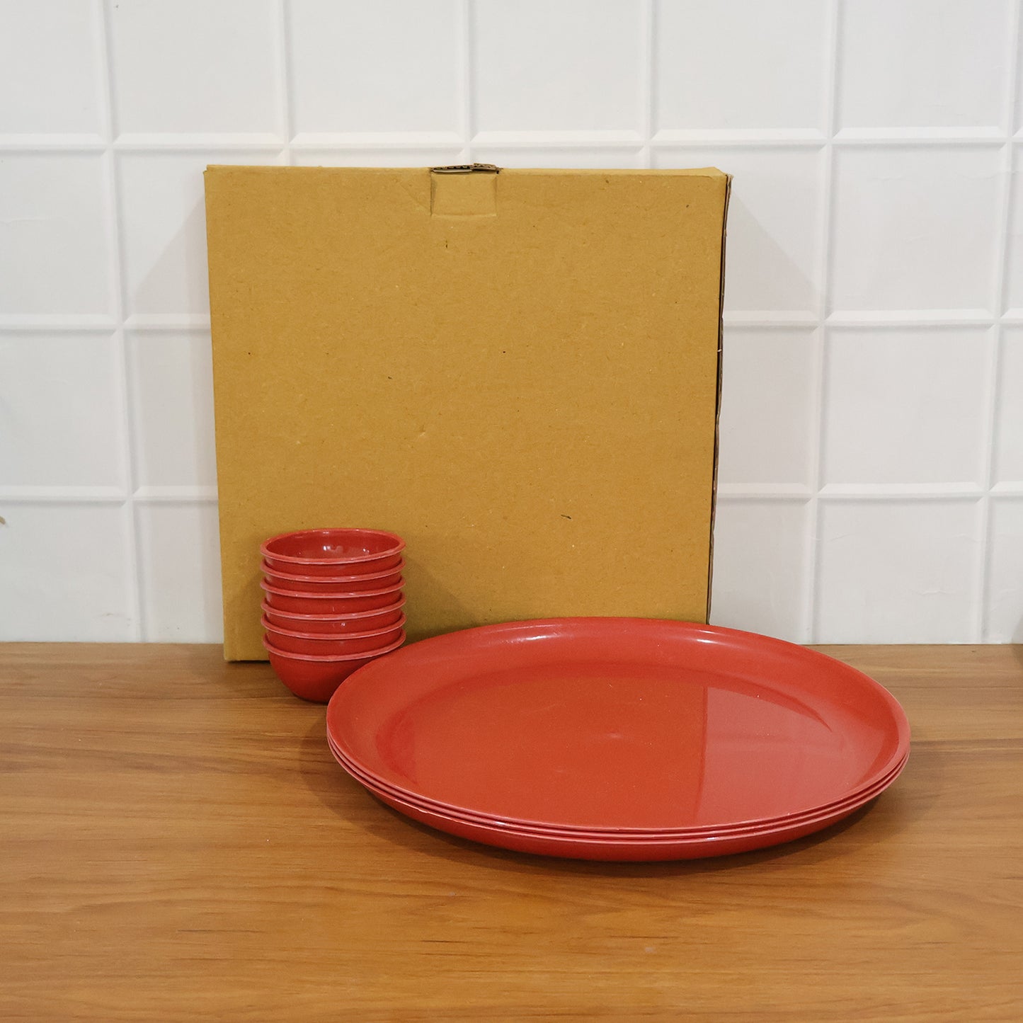 9 Piece Multipurpose Serving Plate and Bowl Set - Mixed Colors - Great Price - Image 7