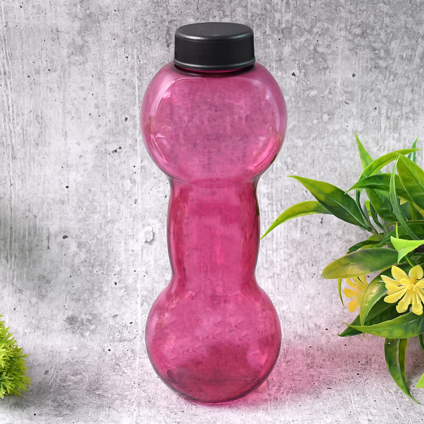 Unbreakable Plastic Dumbbell Shape Water Bottle - Happy Price - Image 3