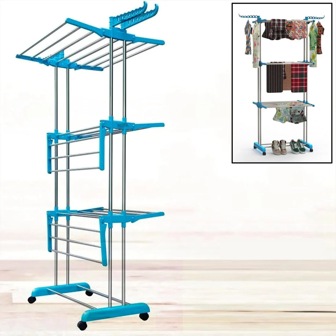 Stainless Steel Cloth Drying Stand - Happy Price - Image 5