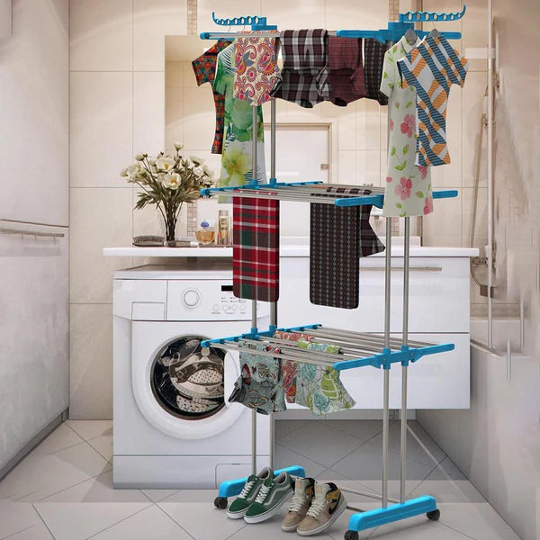 Stainless Steel Cloth Drying Stand - Happy Price - Image 2