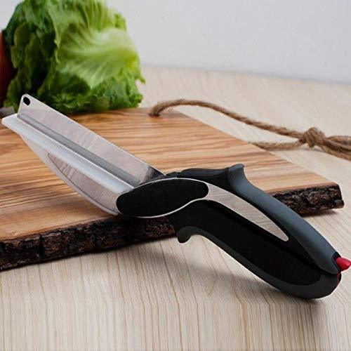 Stainless Steel 4 In 1 Clever Cutter Black - Happy Price - Image 2