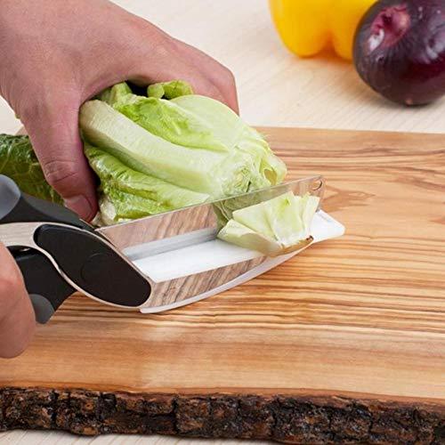 Stainless Steel 4 In 1 Clever Cutter Black - Happy Price - Image 3