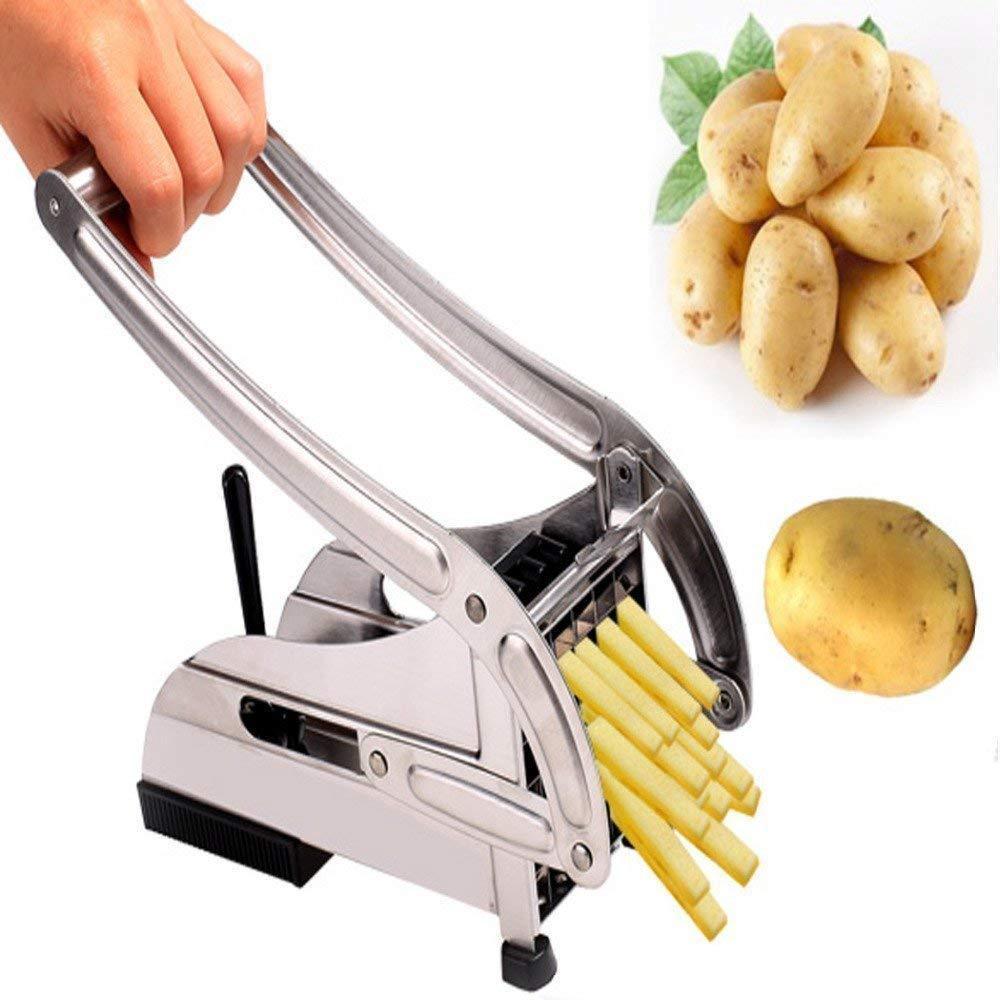 Stainless Steel Vegetable & Potato Strip Cutter with 2 Blade Sets - Happy Price - Image 1