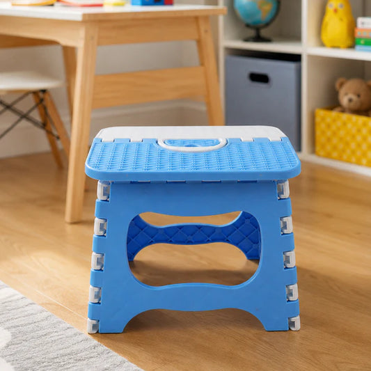 Durable Plastic Multipurpose Stool for Home and Bathroom - Compact & Stackable - Happy Price - Image 1