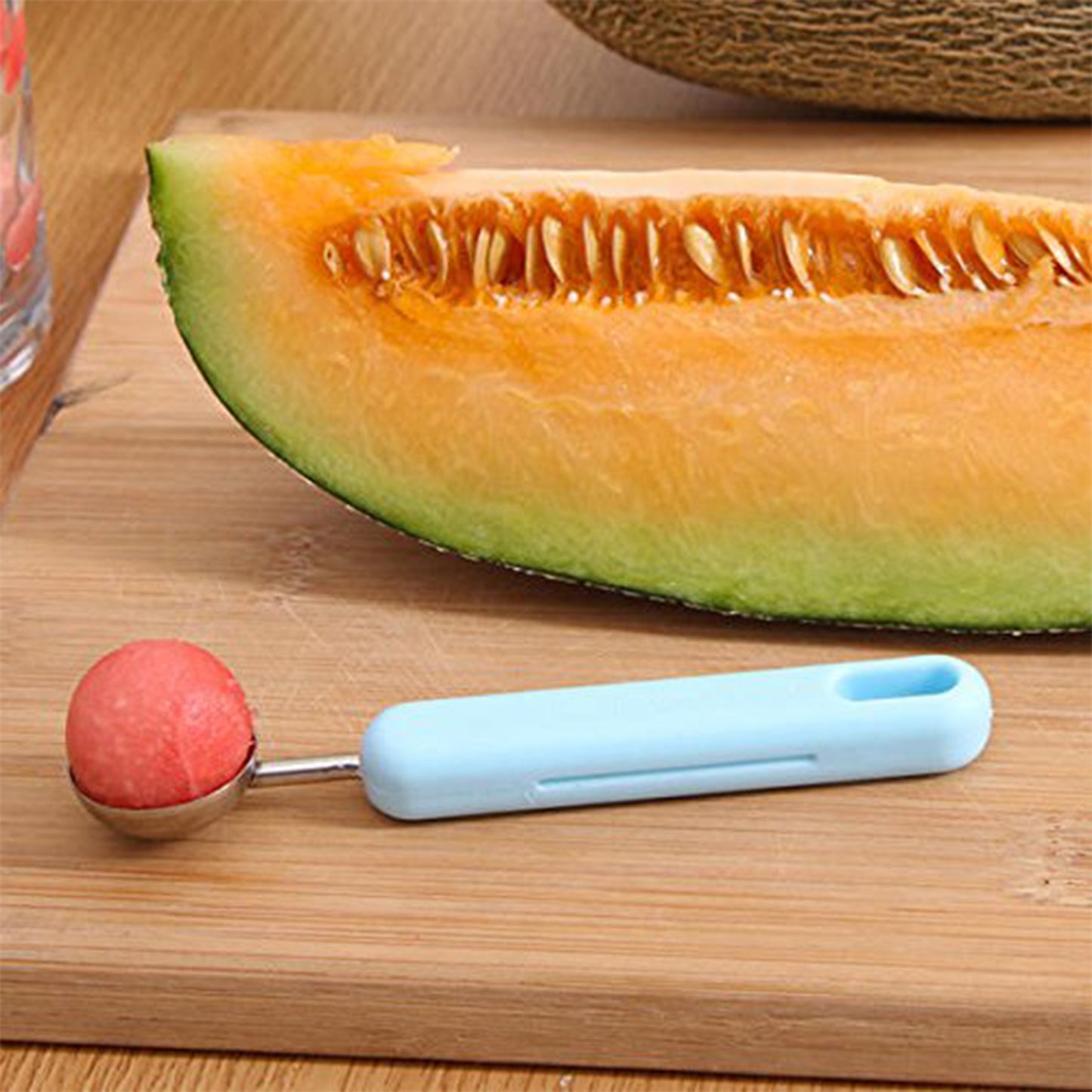 2 In 1 Kitchen Tool - Soft Fruit Peeler And Baller - Avocado Papaya Watermelon Honey Dew - Kitchen Gadget Tool (1 Pc) - Happy Price - Image 3