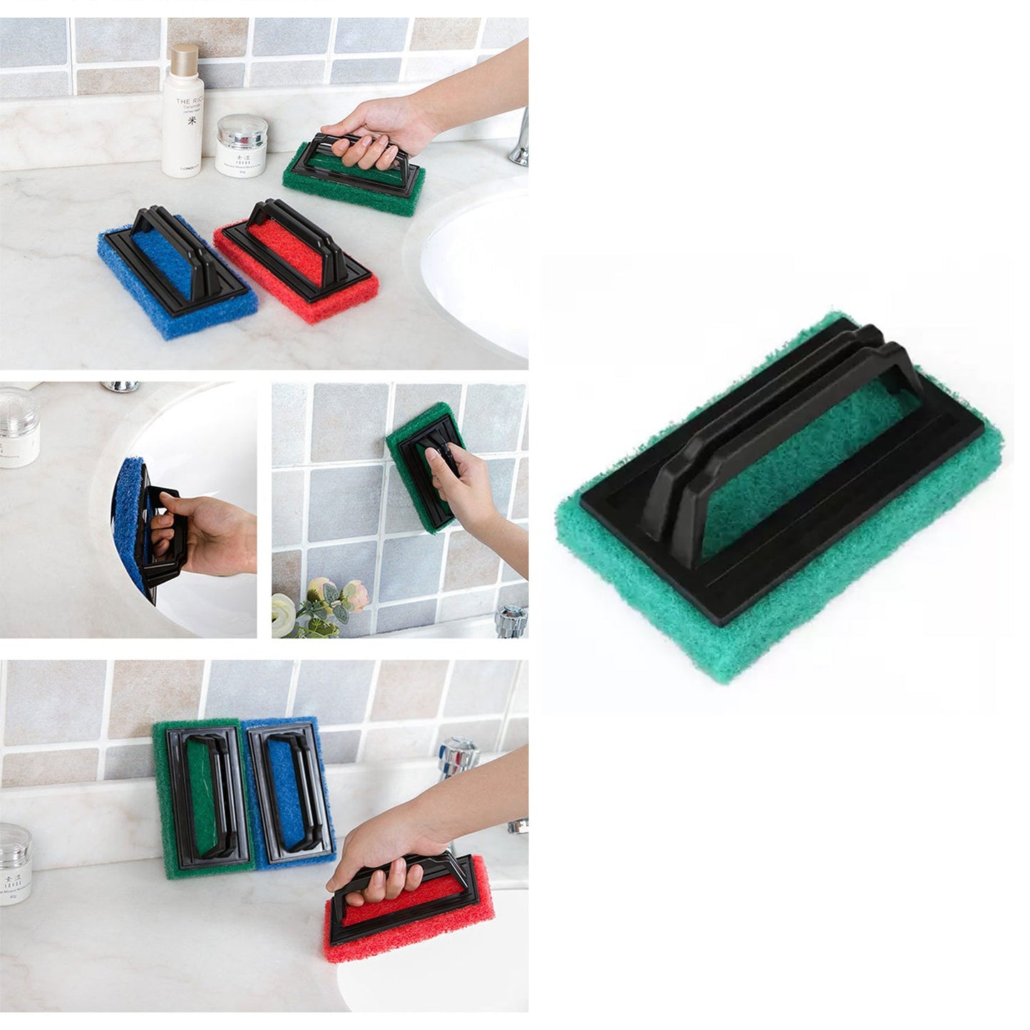 Handle Scrubber Brush Widely Used By All Types Of Peoples For Washing Utensils And Stuffs In All Kinds Of Bathroom And Kitchen Places Etc. - Happy Price - Image 6