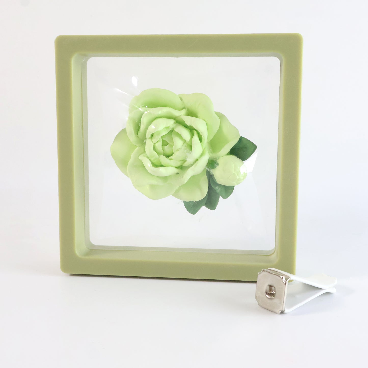 Rose Flower Car Air Freshener Clip with 10ml Perfume Bottle - 1 Pc - Happy Price - Image 2