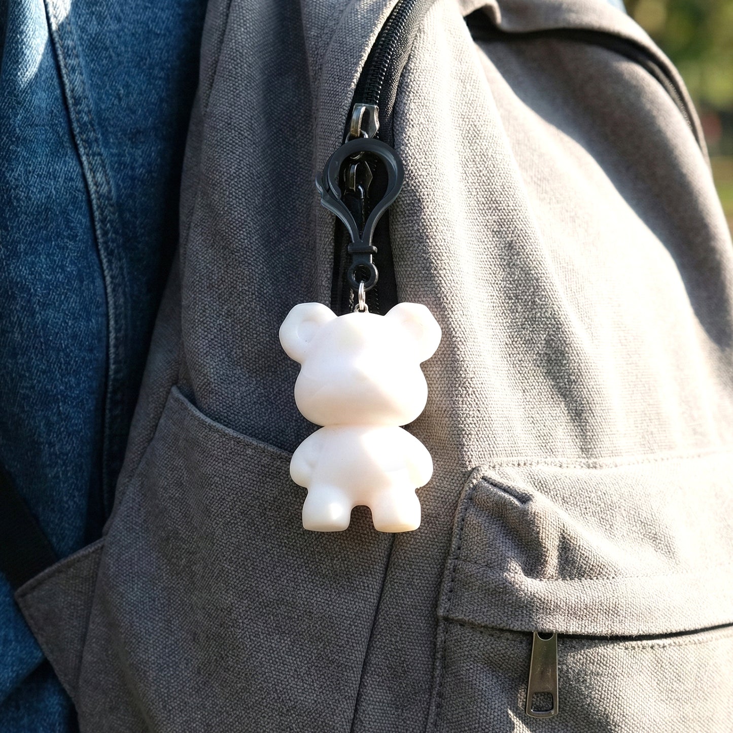 Cute Cartoon Bear Keychain Charm - 1 Pc - Happy Price - Image 3