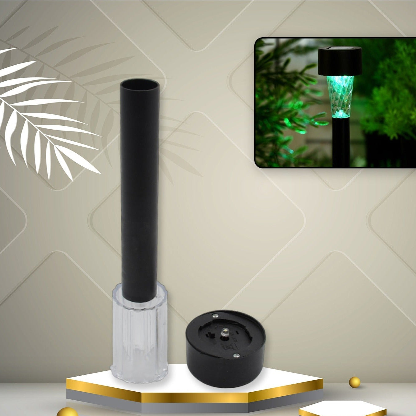 9140a Solar Panel Led Spike Spot Light Landscape Garden Yard Path Lawn Outdors Solar Lamps Waterproof Outdoor Decorative Landscape Lights For Garden Patio Yard Walkway (Moq - 24) - Happy Price - Image 1