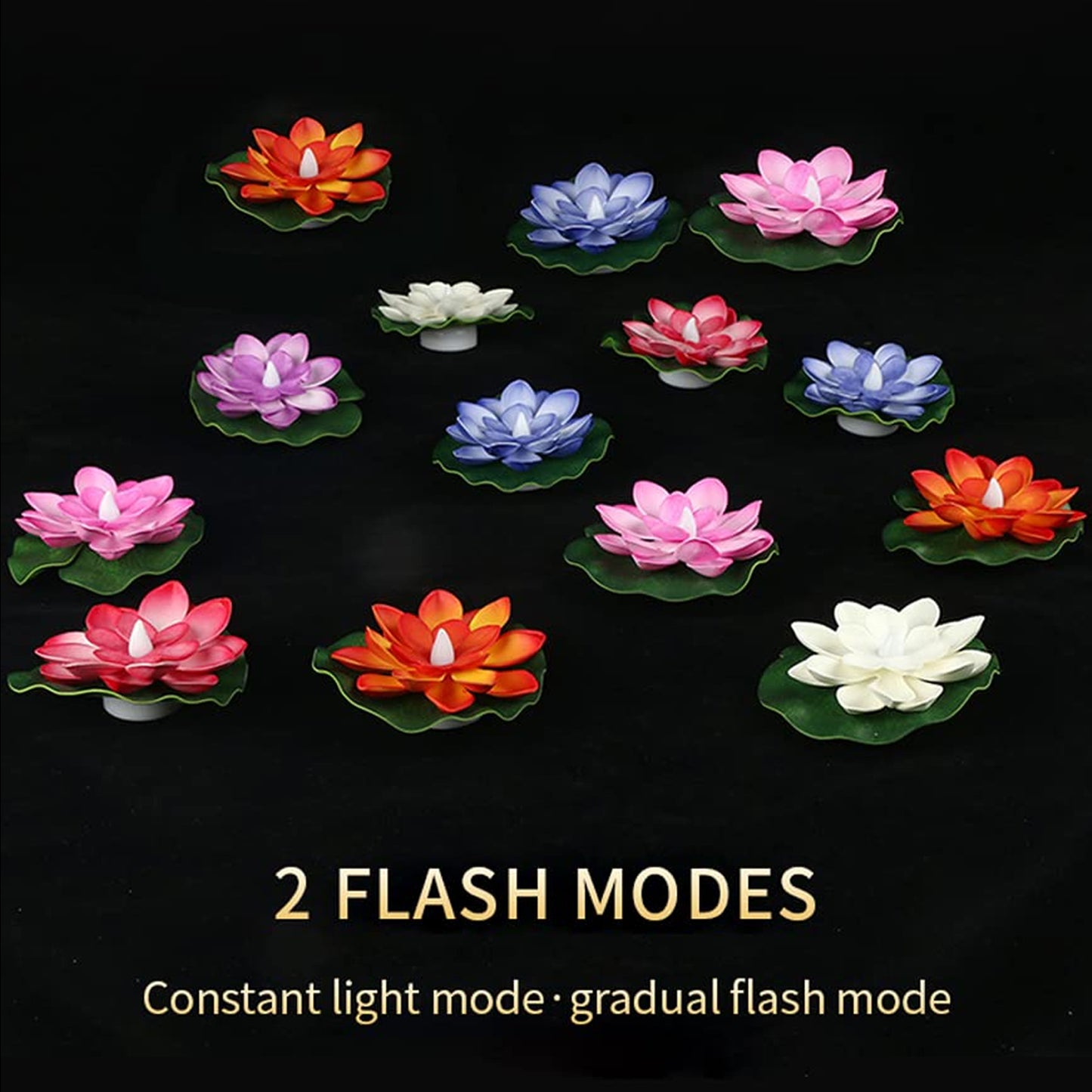 Water Floating Smokeless Candles  Lotus Flowers Sensor Led Tealight For Outdoor And Indoor Decoration - Pack Of 6 Candle Candle (Pack Of 6) - Happy Price - Image 4